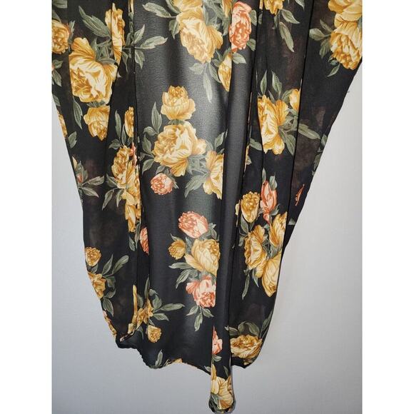 Live 4 Truth Shear Open Front Woven top Cardigan Vest Small - Picture 2 of 7